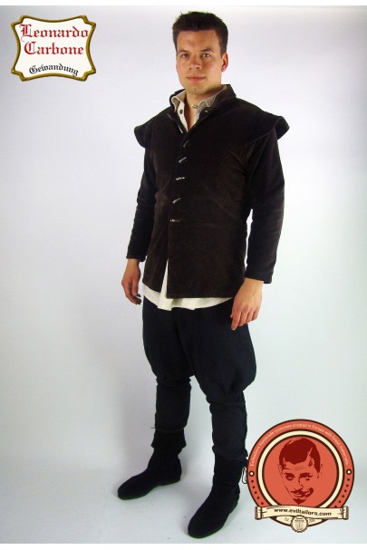 Velveteen jacket with removable sleeves