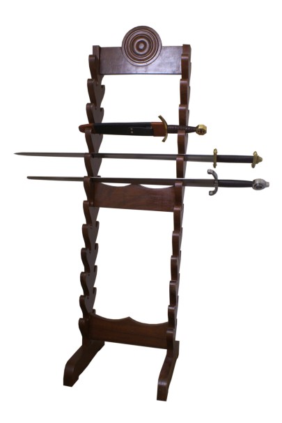 Wooden stand for 24 swords or daggers