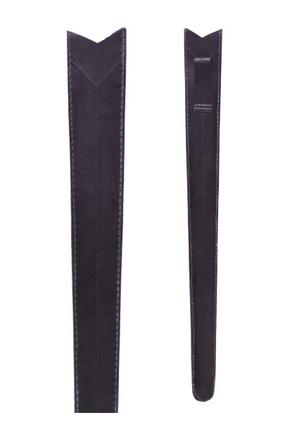 black leather scabbard for one-and-a-half-handed-sword