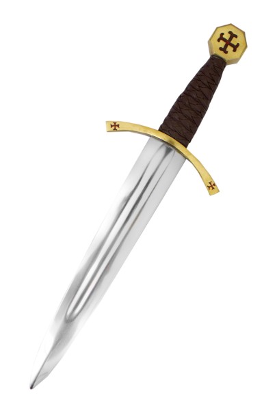 Templar Dagger with Leather Scabbard