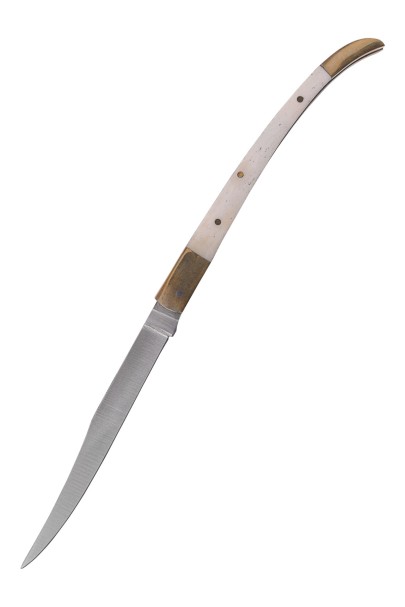 Folding Knife with Bone Handle Scales