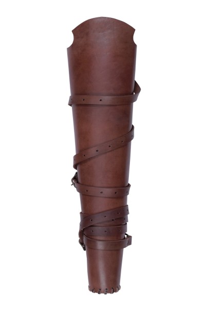 Quiver, brown leather