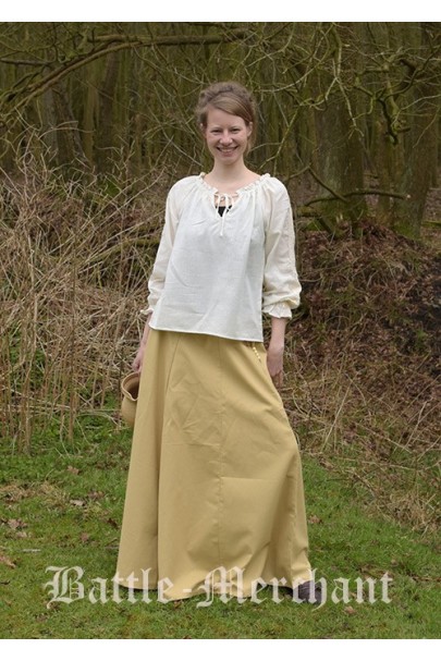Medieval Ladies skirt, bright brown
