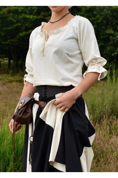 Medieval Ladies skirt, black/natural