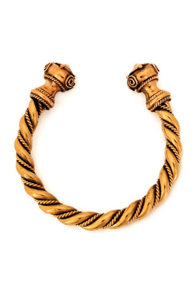 Large Twisted Celtic Bracelet, Bronze