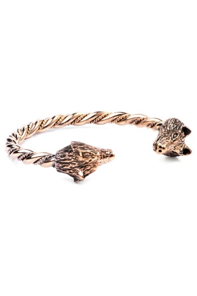 Viking bracelet Wolves from bronze