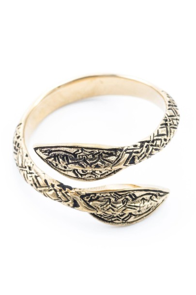 Viking Ring with spearheads pattern, bronze