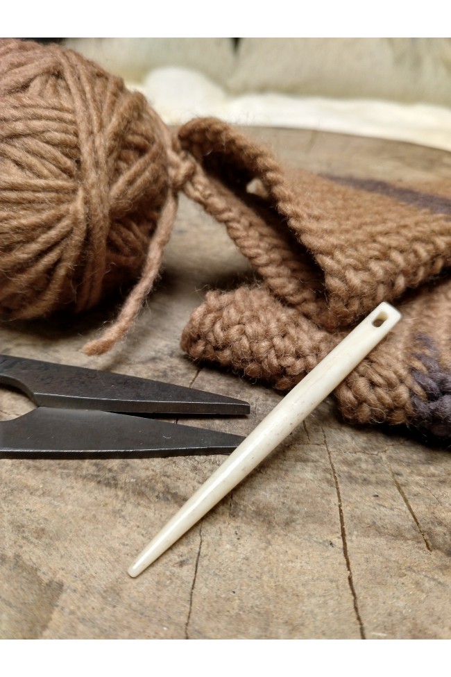Knitting Needle / Large Sewing Needle from Bone for Nålebinding