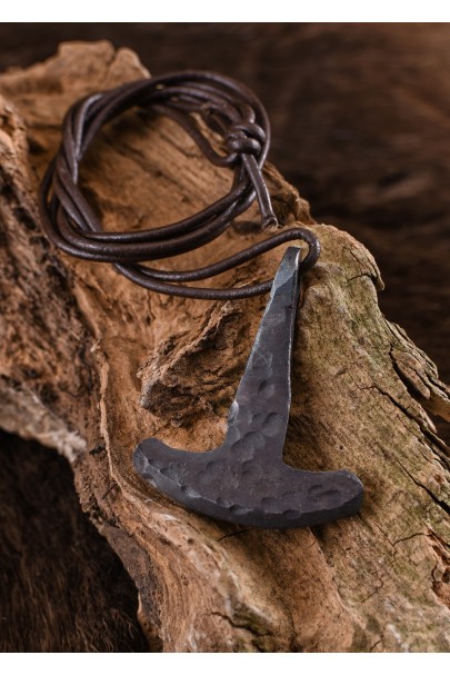 Viking Thor's Hammer Pendant, Hand-Forged