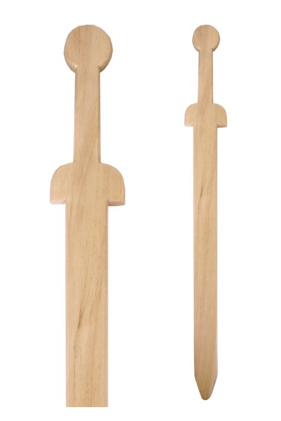 Medieval wooden practice sword, 66 cm