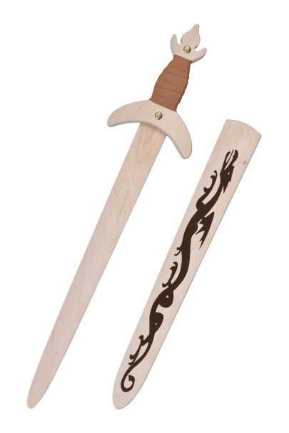 Children Knight's Sword Lindwurm, Wooden Toy, approx. 35 cm