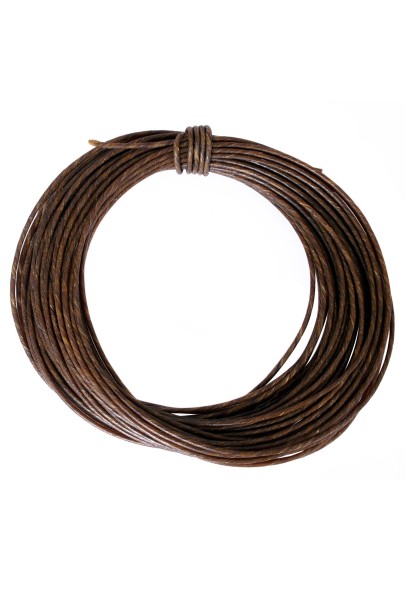 Leather Sinew Cord, 2.5 mm Diameter, Priced per Meter