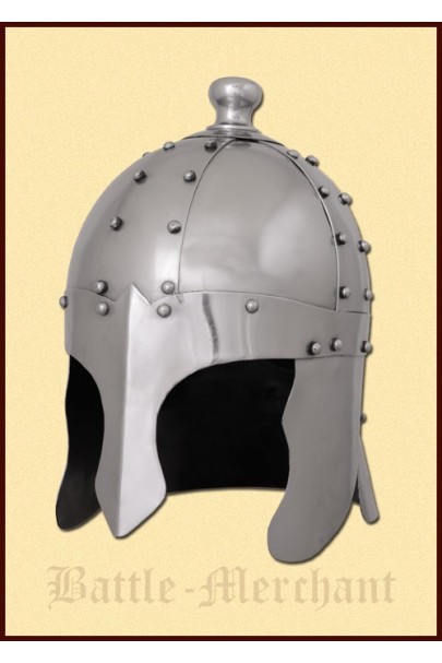 King Arthur Helmet, 1.2 mm steel, with leather liner