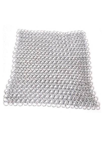 Chain mail square piece (8, 20cm), ID8mm, zinc plated"