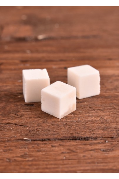Bone Dice, Without Dots, Set of 3 Pieces