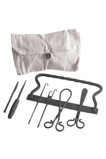 Medieval Surgical Kit with canvas bag
