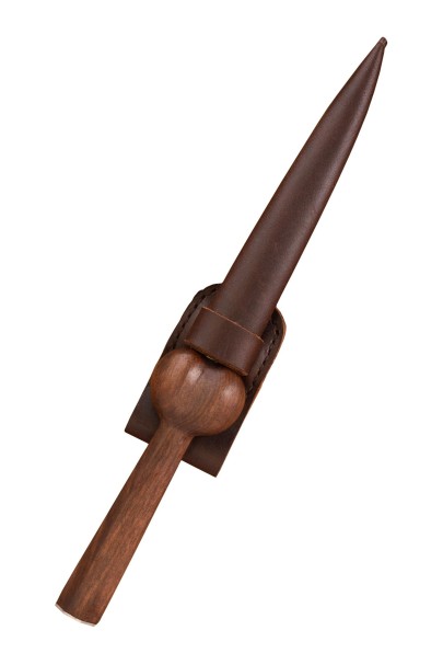 Short Bollock Dagger with leather sheath