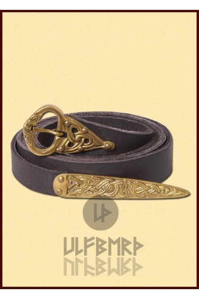 Viking belt, 170 cm long, 2.5 cm broad, brown leather