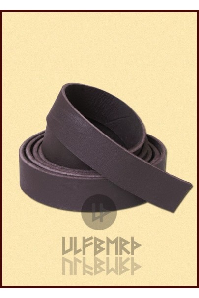 Leather strap for belts, 160cm long, 1wide, brown"