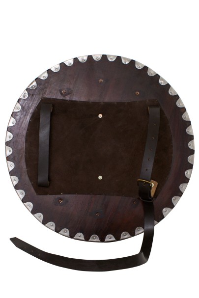 Viking round shield with steel fittings, 22 dia"
