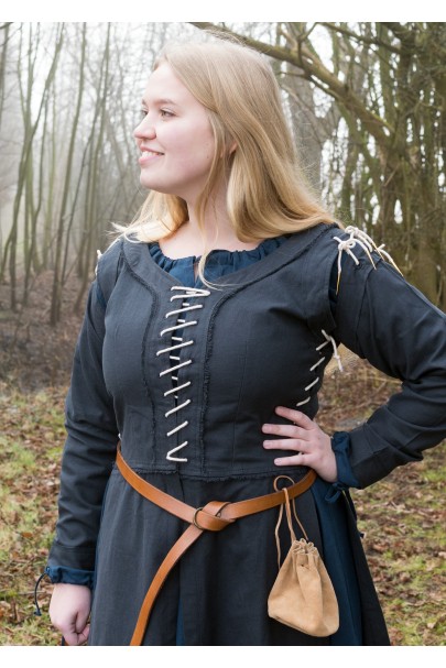 Marti Vestido Medieval con Cordones -Azul