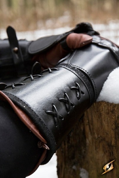 Leather gauntlet  Black Right Hand