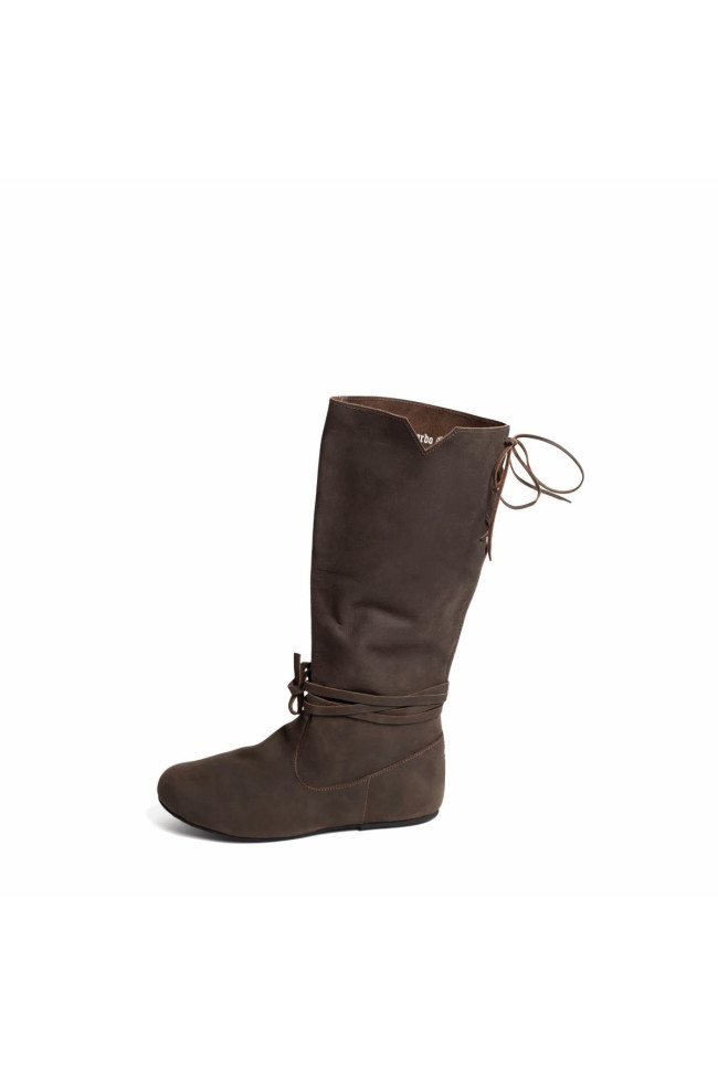 Suede leather boots Harold - Brown